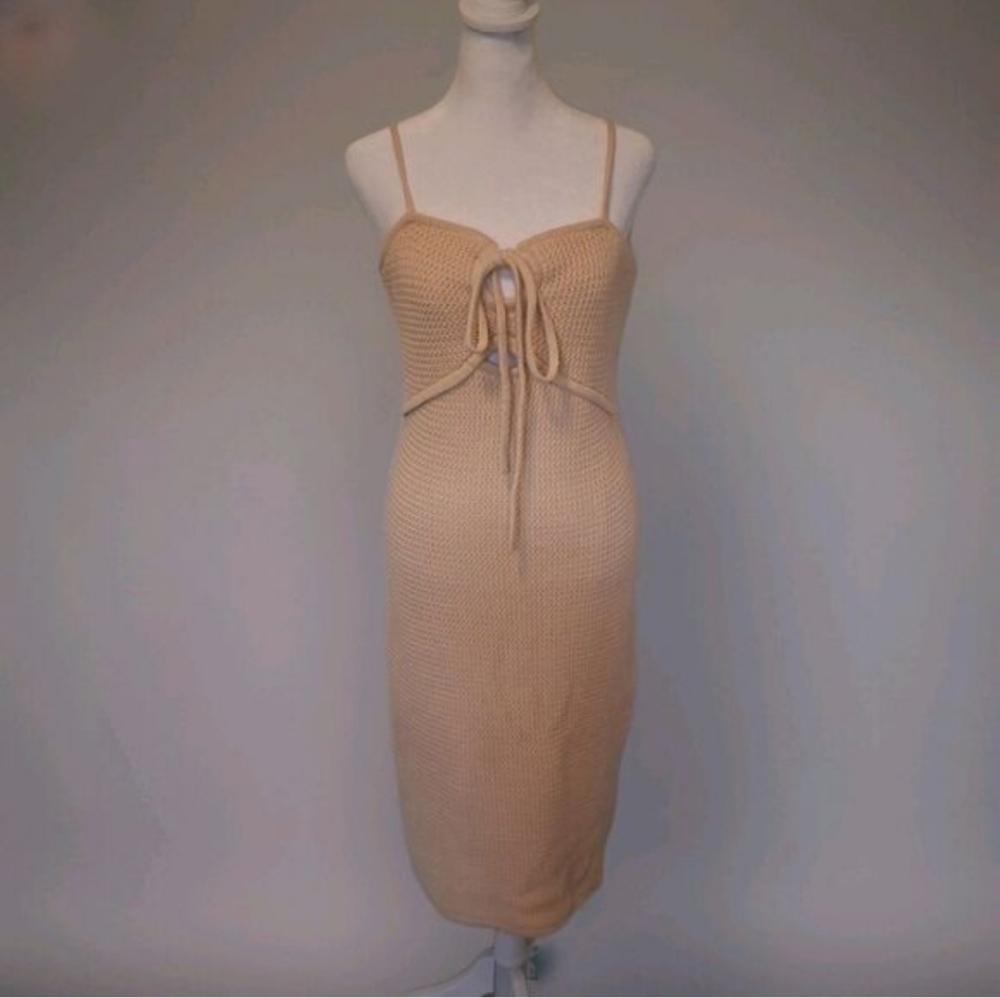 Knit Crochet Mid Dress